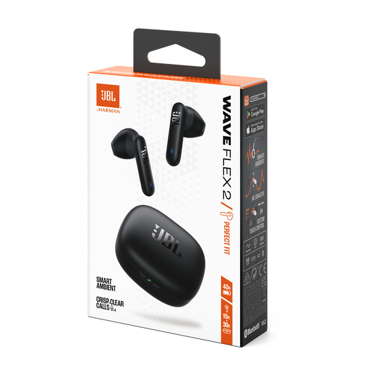 JBL Wave Flex 2 - Black - True Wireless Earbuds - Detailshot 15